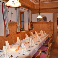 gedeckter Tisch im Gasthof Geislerhof